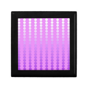 Satin dots - shades of orchid jewelry box