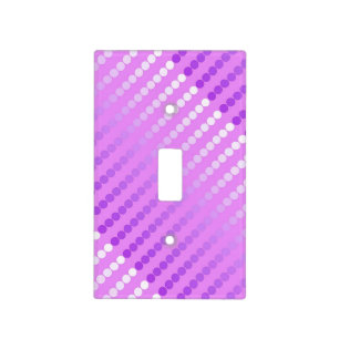 Satin dots - shades of orchid light switch cover
