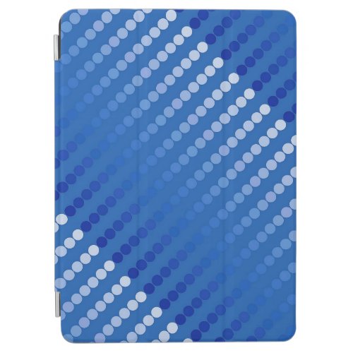 Satin dots _ shades of steel blue iPad air cover