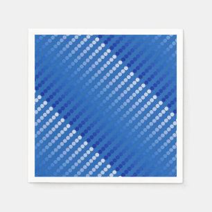 Satin dots - shades of steel blue paper napkins