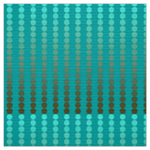 Satin dots - turquoise and pewter gray fabric