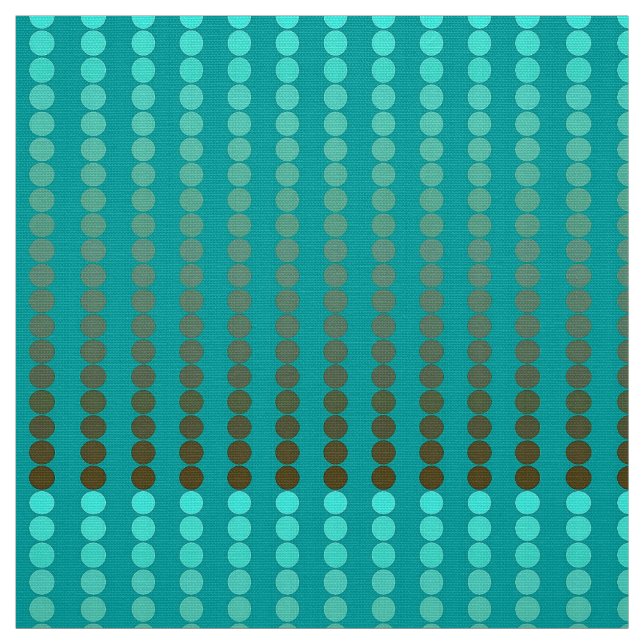 Satin dots - turquoise and pewter gray fabric (Swatch)