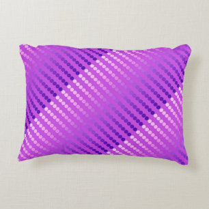 Satin dots - violet and orchid accent pillow