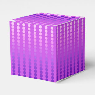 Satin dots - violet and orchid favor boxes