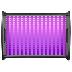 Satin dots -  violet and orchid serving tray