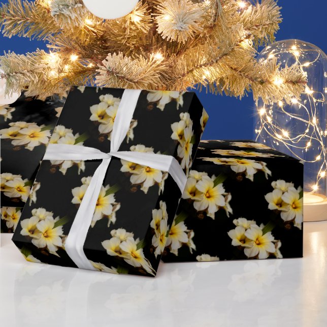 Satin Flowers Wrapping Paper (Holidays)