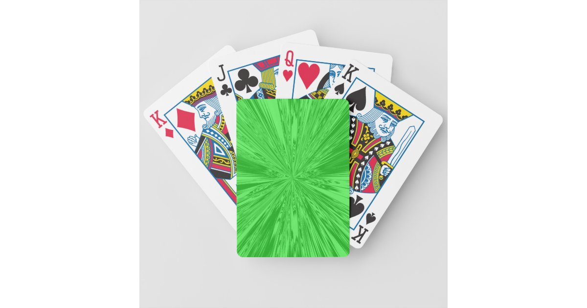 bicycle green playing cards