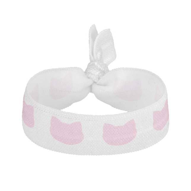 Satin Hair Tie | Cotton Candy Kitten | CODE:MiAO (Front)