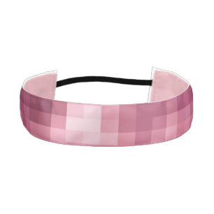 Satin Headband-Pink Mosaic Athletic Headbands