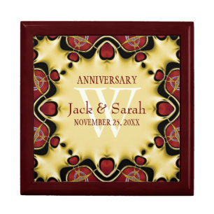Satin Hearts Decorative Anniversary Gift Box