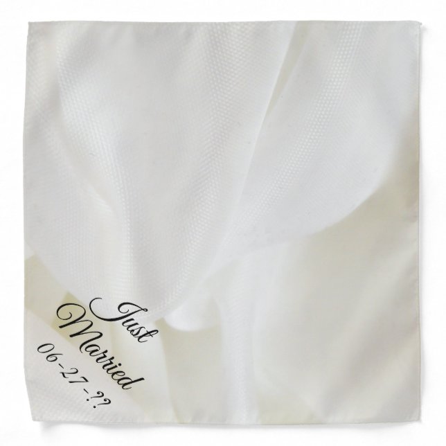 Satin Look Wedding Marriage Bandana (Front)