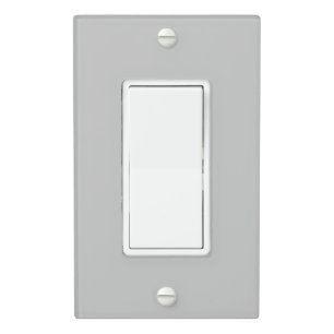 Satin Nickel Single Rocker Light Switch Cover