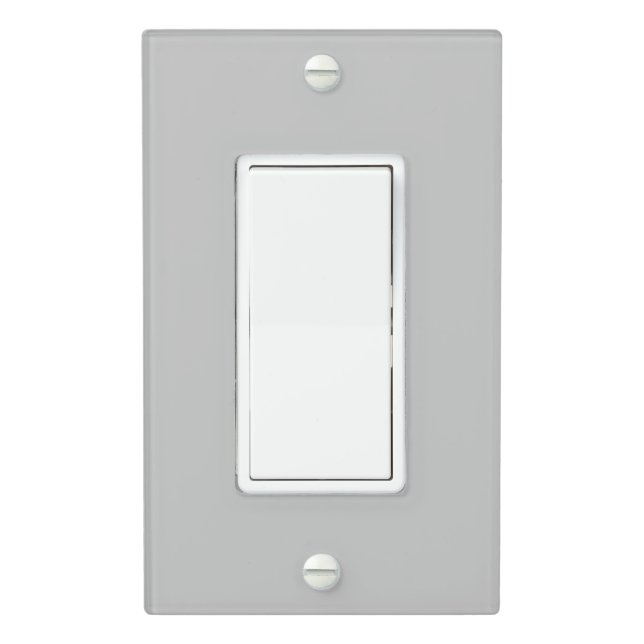 Satin Nickel Single Rocker Light Switch Cover (In Situ)