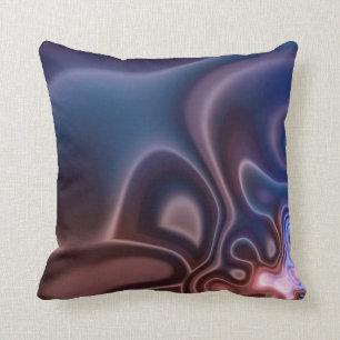 satin purple beauty throw pillow