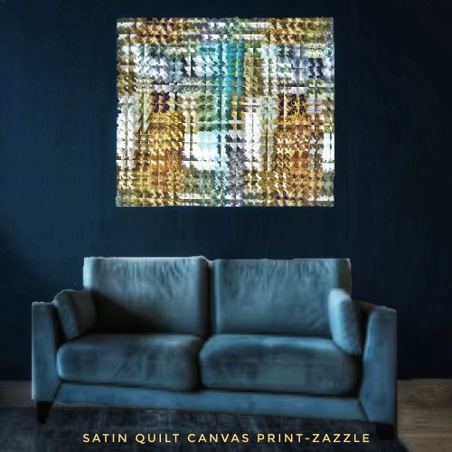 Satin Quilt Canvas Print