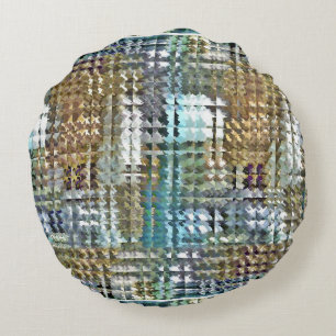 Satin Quilt Round Pillow