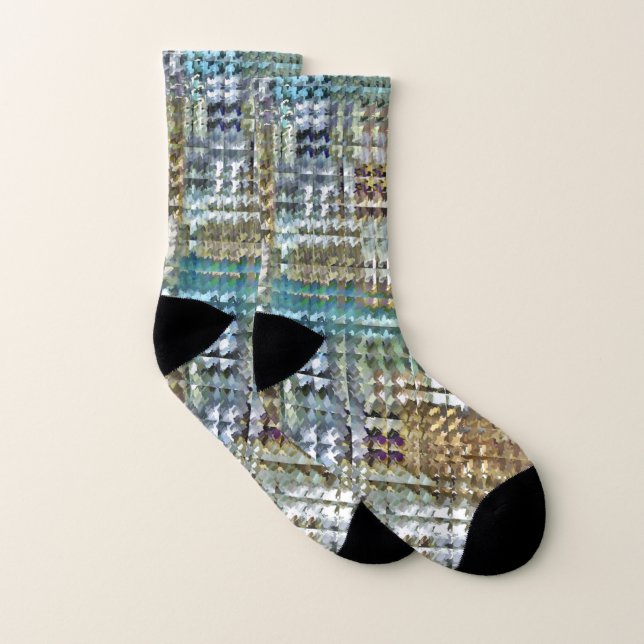Satin Quilt  Socks (Pair)