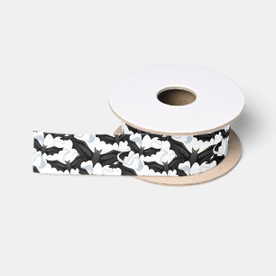 Satin Ribbon-Halloween Bats Ribbon