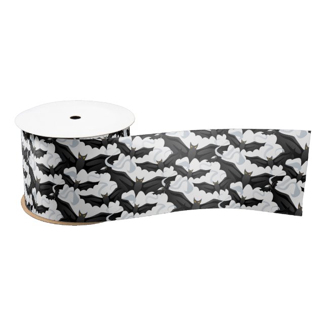Satin Ribbon-Halloween Bats Satin Ribbon (Spool)