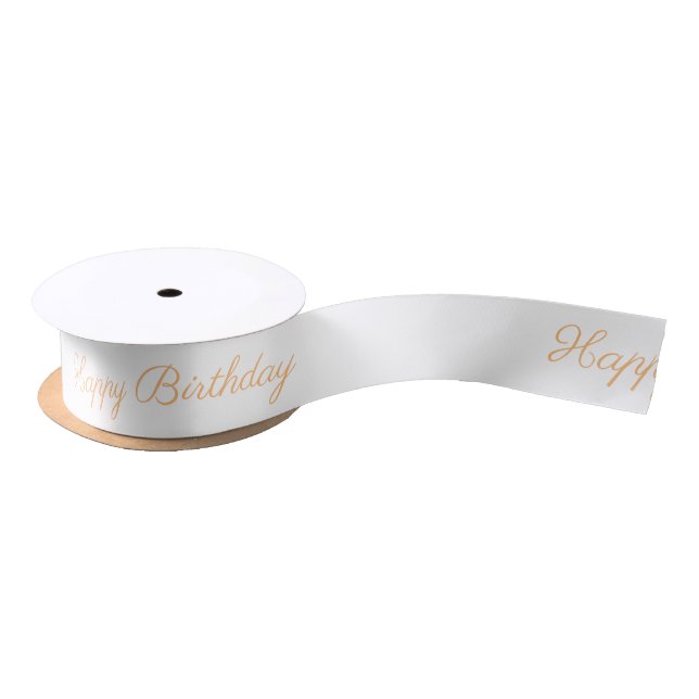 Satin Ribbon (Happy Birthday) (Spool)