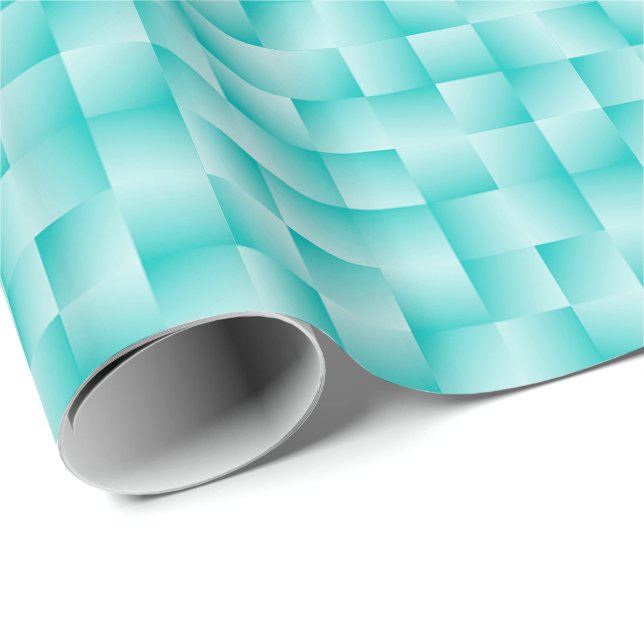 Satin Ribbons - Robin's egg blue Wrapping Paper (Roll Corner)