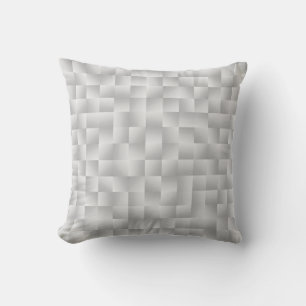 Satin Ribbons - Silver grey Throw Pillow