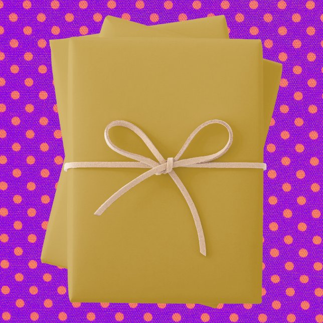 Satin Sheen Gold Solid Color Wrapping Paper Sheets (Creator Uploaded)