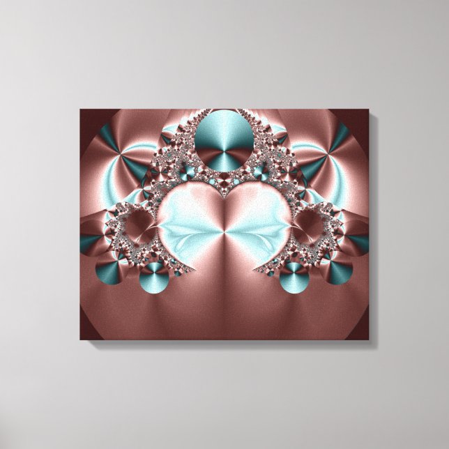 Satin Sheets Wrapped Canvas Print (Front)