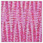 Satin Stripes and Dots Abstract, Fuchsia Pink Fabric