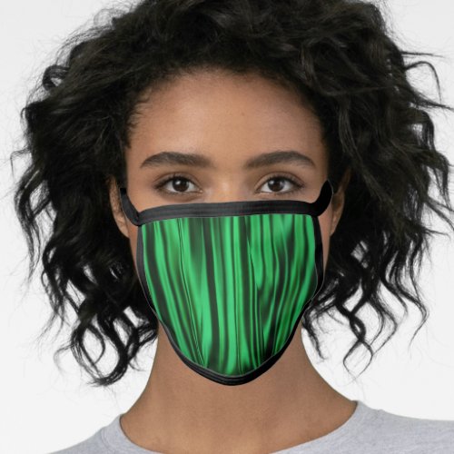 Satiny Green Christmas Facemask Face Mask