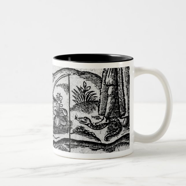 Satire of Fishing, 'A Book Roxburghe Ballads' Two-Tone Coffee Mug (Right)