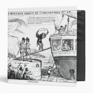 Satirical Cartoon About the State of Ireland Binder
