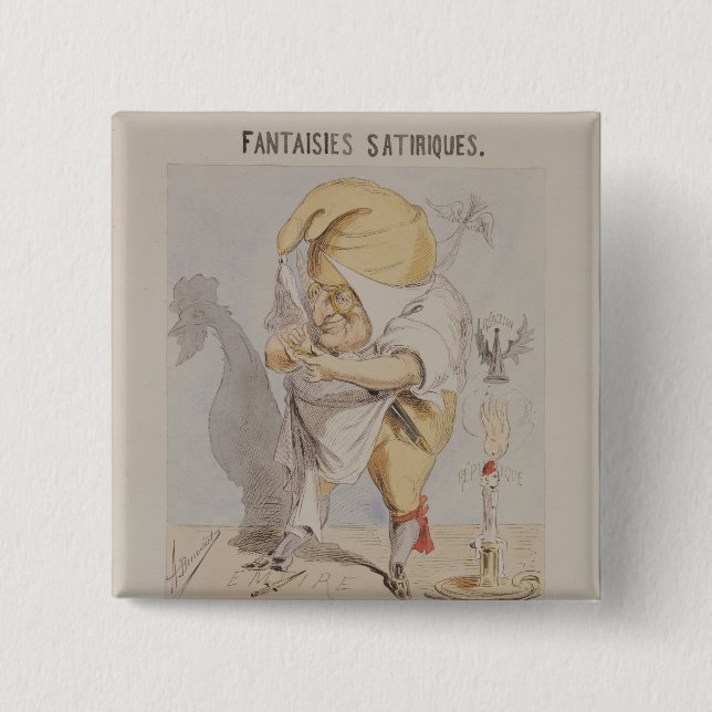 Satirical Fantasies, caricature of Adolphe Button (Front)