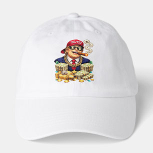Satirical MAGA Billionaire Cartoon — Retro Pop Art Hat