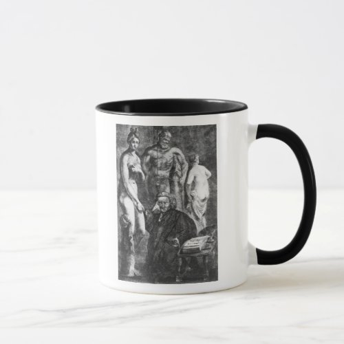 Satirical portrait of Laurence Sterne c1761 Mug