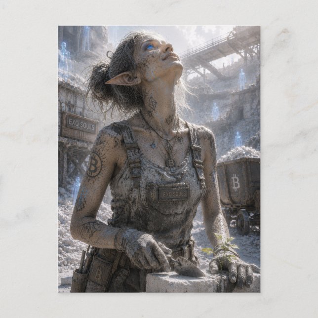 Satisfaction / Cement Worker / Salt Mine Postcard (Front)