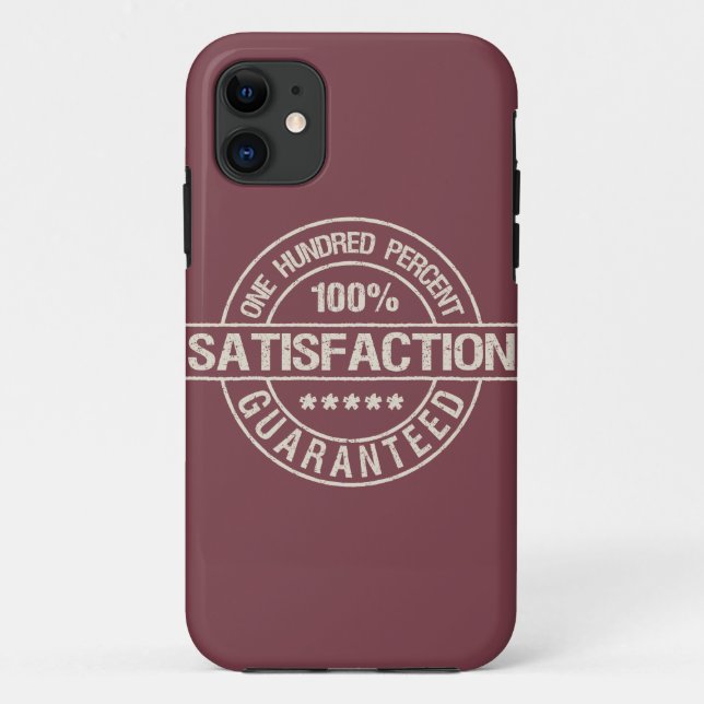 SATISFACTION GUARANTEED iPhone 5 case-mate Case (Back)
