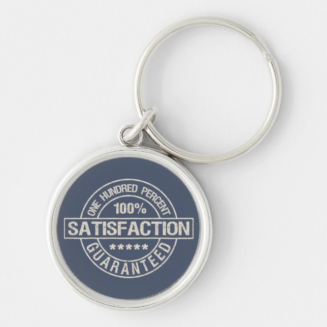 SATISFACTION GUARANTEED key chain (Front)