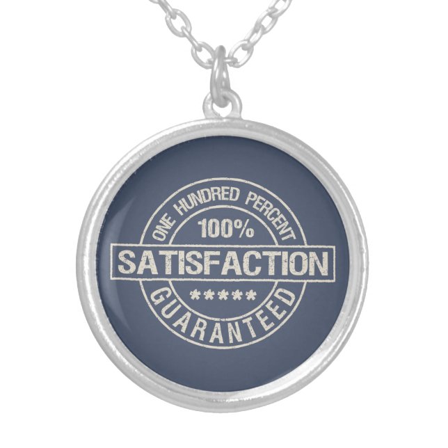 SATISFACTION GUARANTEED necklace (Front)