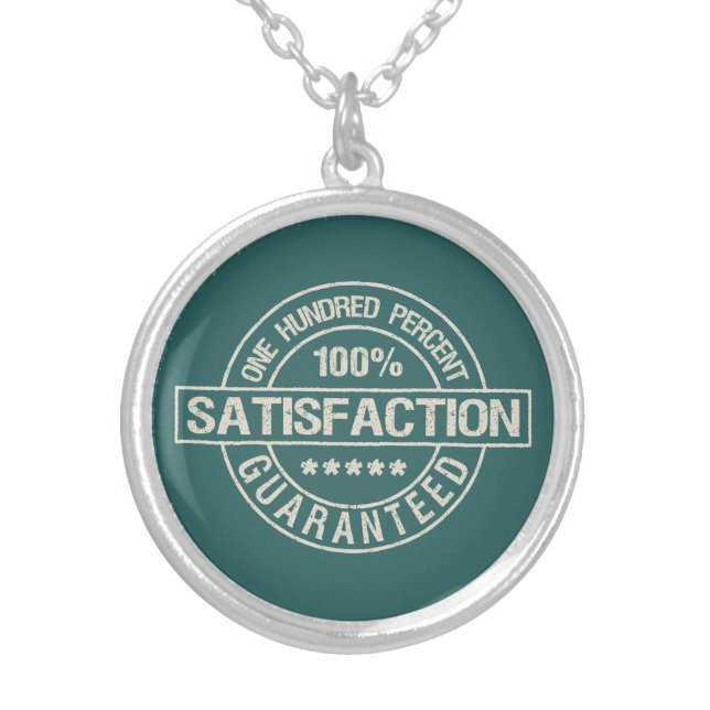 SATISFACTION GUARANTEED necklace (Front)