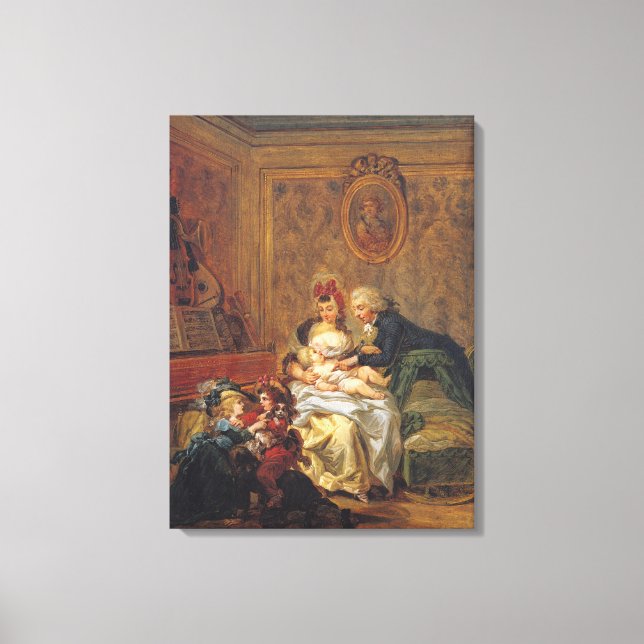 Satisfaction of Marriage or, The Happy Family Canvas Print (Front)