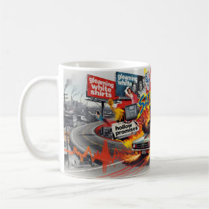 Satisfaction Pop Art Highway Escape Art MugSatisfa Coffee Mug