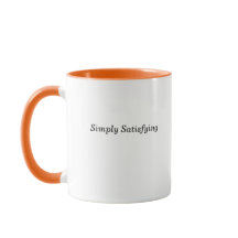 Satisfaction with tangerine interior mug