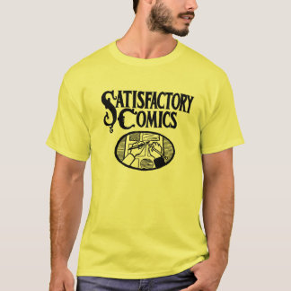 Satisfactory Comics Logo (black) T-Shirt