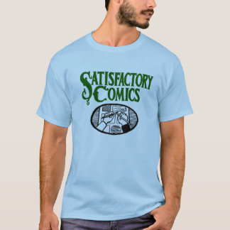 Satisfactory Comics Logo (green) T-Shirt