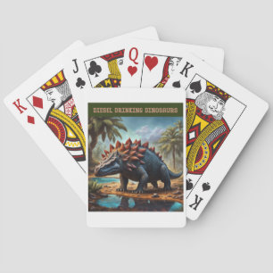 Satisfied Ankylosaurus Poker Cards