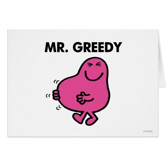 Satisfied Mr. Greedy Cards (Front Horizontal)