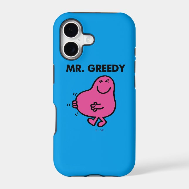 Satisfied Mr. Greedy Iphone Case (Back)