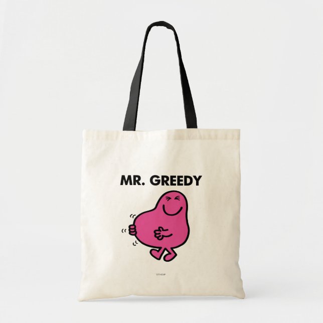 Satisfied Mr. Greedy Tote Bag (Front)