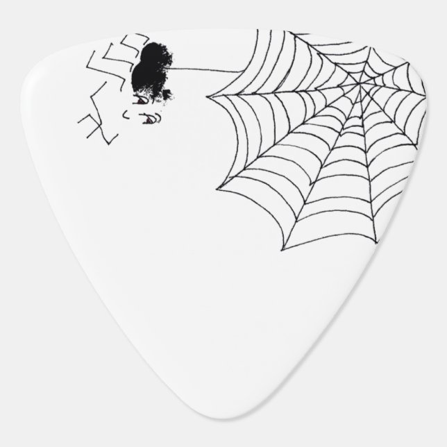 Satisfied Spider Guitar Pick (Back)